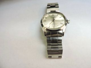 Vintage Rolex Oyster Perpetual 33 Mm Stainless Steel With Stainless Rolex Band