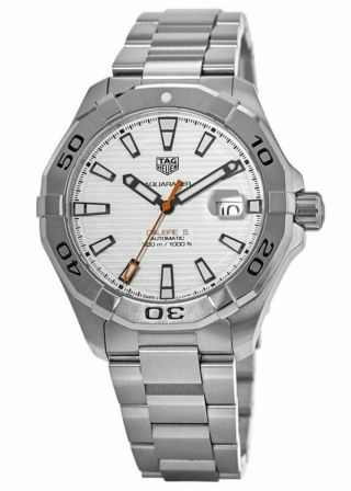 Tag Heuer Aquaracer Automatic Silver Dial Date Men 