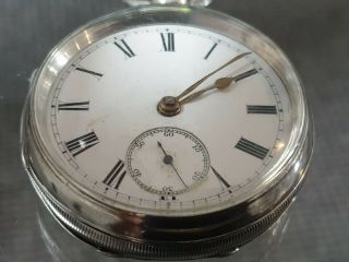 Solid Silver Victorian Fusee Pocket Watch 1897 Chester Thomas Peter Hewitt.