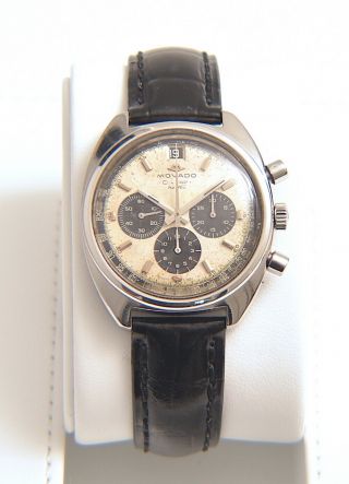 Vintage Movado Datron Hs360 Panda Zenith El Primero Automatic Chronograph Watch