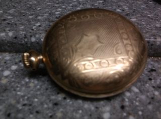 H513 Waltham Pocket Watch Gold Keystone Case Runs Fine 15 Jewels J.  Ross 20 Year