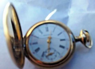 American Waltham 13 Jewel Ladies Pocket Watch Full Hunter Case