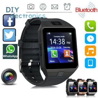 Dz09 Bluetooth Clever Wrist Watch Phone,  Camera Sim Card,  Android Ios Phones Us