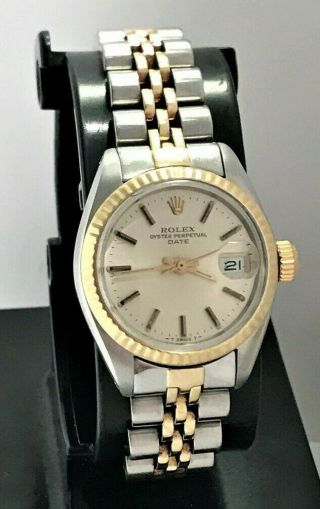 Vintage 1979 Ladies 14k/ss Rolex 6917 All Usa Seller