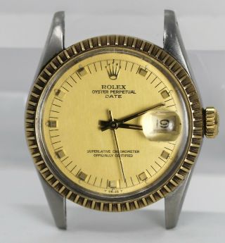 Vintage Rolex Oyster Perpetual Date Wristwatch Ref 15053 Serial 751xxxx