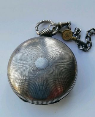 Antique Silver Full Hunter Pocket Watch