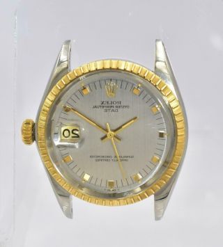 Rare Men ' s Two - Tone Rolex Oyster Perpetual Date Wristwatch Ref 1505 Circa 1968/9 2