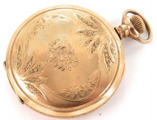 Great Case / Rare Only 8,  300 Made / 1900 Elgin 12s 15j Pocket Watch.