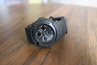 Casio G - Shock Watch Men ' s Matte Black Model AW - 591BB - 1AJF from Japan 4