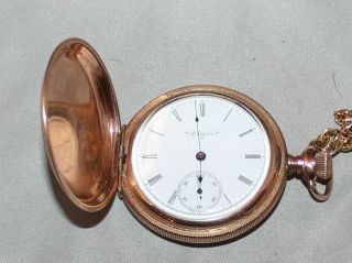 Vintage Gold Plated Wind Up Pocket Watch Inscribed 1905 Running Great 15 Jewel