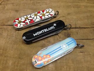 Montblanc Swiss Victorinox Knife,  3 Victorinox Classics
