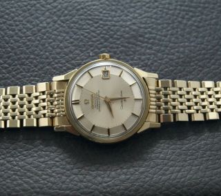 VINTAGE OMEGA CONSTELLATION PIE PAN GOLD & STEEL AUTOMATIC CAL.  561 REF.  168.  005 6