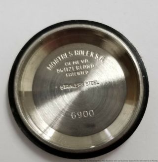 Vintage Ladies Rolex Datejust Gold Steel 6917 Rare Wood Dial Watch 3