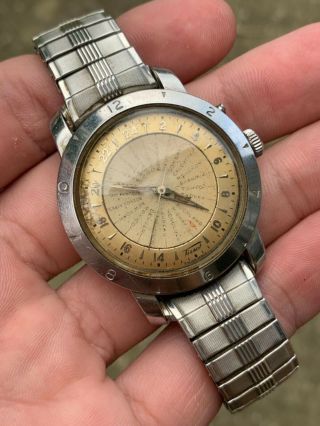 Tissot Automatic Navigator World Time Vintage Watch 4002 - 1