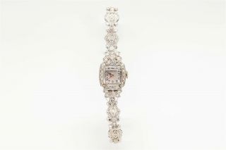 Vintage 1940s $6000 Tiffany & Co Platinum 14k White Gold Ladies Watch