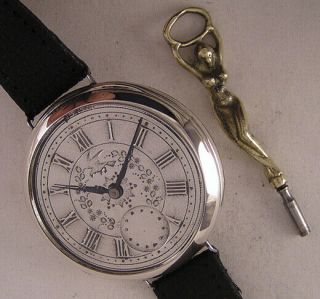Serviced Unique Silver Dial Bernard A Romille 150 - Years - Old French Pocket Watch