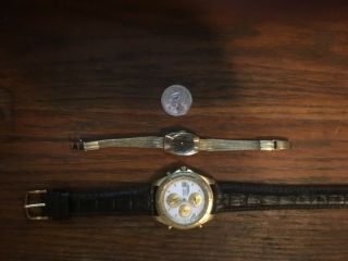 Seiko Chronograph Quartz 7t52 - 7a00 A4 And Seiko 1100 - 7039 Ladies Watches
