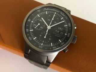 Iwc Titanium Gst Automatic Chronograph Military Pilot Day Date Swiss Watch