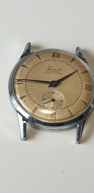 Rado Exacto Vintage Wrist Watch 17j,  Sub Second Dial Spair And Repair
