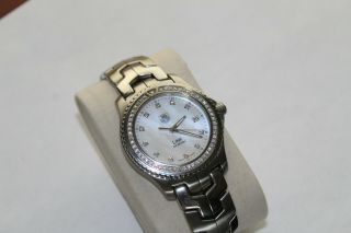 Tag Heuer Link Diamond Stainless Steel Quartz Wristwatch Wj111b.  Ba0575