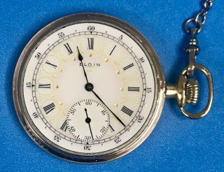 Elgin 1914,  12s,  15j,  Fancy Dial Open Face Pocket Watch (RUNNING) NR 3