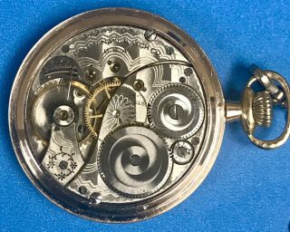 Elgin 1914,  12s,  15j,  Fancy Dial Open Face Pocket Watch (RUNNING) NR 4