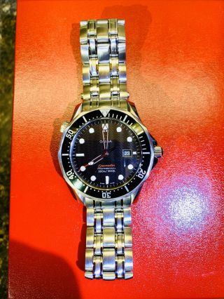 Omega Seamaster Pro 300m Quartz Watch 41mm Black Dial Ref 212.  30.  41.  61.  01.  001