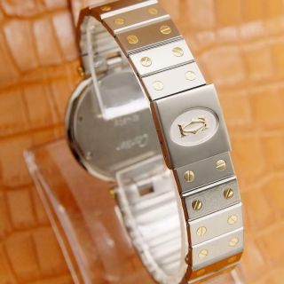 Cartier Santos Ronde 30mm 18k Gold and Stainless Steel Ladies Diamond Watch O189 7