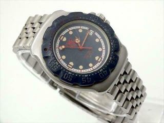 Tag Heuer 370.  513 Formula 1 Professional Quartz Watch Date Blue [6442]