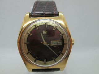 Tissot Pr516 Daydate Goldplated Automatic Mens Watch