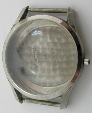 Vintage Tissot Watch Case 6548 1 In S.  Steel Diameter 32.  8 Mm