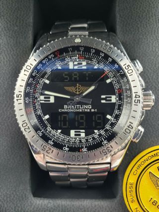 Breitling Ss Chronometre B - 1 Digitial & Analog Watch Papers A78362