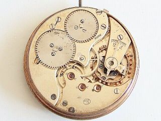 I W C Peerless Pocket Watch Movement Cal 57 S & Co.  Repair,  Spares.