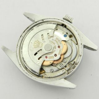 ROLEX OYSTER PERPETUAL DATE 1500 VINTAGE WATCH 100 1960 ' S UNPOLISHED 12