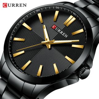 Curren Watches Men Fashion Watch Stainless Steel Wristwatch Business Waterproof