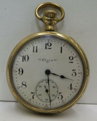 Vintage 1904 Elgin Pocketwatch - 15j - Sz 16 - Grd 248 - Keystone Gold Fill Case