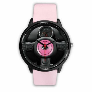 Pink Austin Mini Cooper Customizable Steering Wheel Collectible Watch 10 Colors