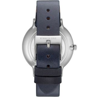 Kenneth Cole Watch Multi - function Blue with Leather Strap 3