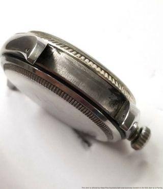 6605 Rolex Datejust Red Roulette Date White Gold Bezel Steel Vintage Watch 2 Fix 5