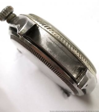6605 Rolex Datejust Red Roulette Date White Gold Bezel Steel Vintage Watch 2 Fix 6