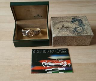 Ladies 1978 79 14ct Gold & S - Steel Rolex Oyster Perpetual Date,  Boxes & Booklet