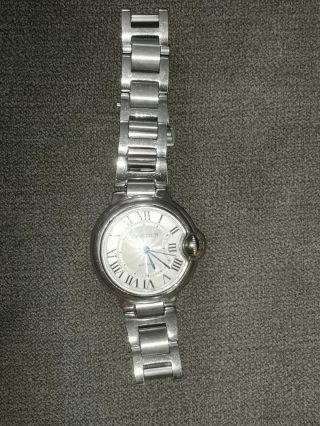 Cartier Ballon Bleu Stainless Steel Watch W6920046 W6108