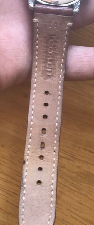 COACH Ladies Watch 81.  7.  20.  0844 Women ' s Wrist Watch Leather Strap Band 8
