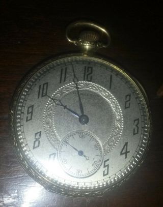 Old Vintage Hamilton Pocket Watch 12s 912 Model 2,  17j Of C1923