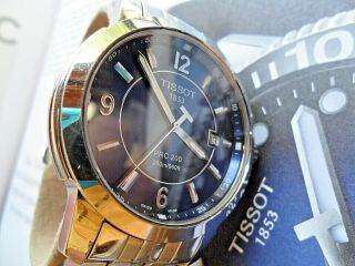 Blue Dial S/S Men ' s Tissot 1853 PRC 200 Swiss 200 Meter Quartz Watch T014410 2