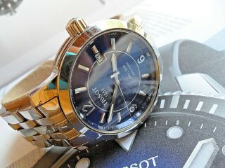 Blue Dial S/S Men ' s Tissot 1853 PRC 200 Swiss 200 Meter Quartz Watch T014410 3