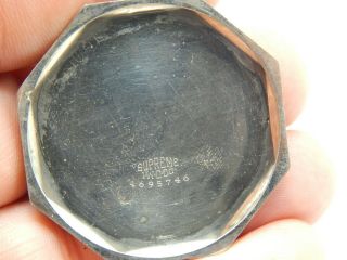 Vintage Antique Pocket watch Waltham 15J grade 220 12S octagonal Supreme case 4