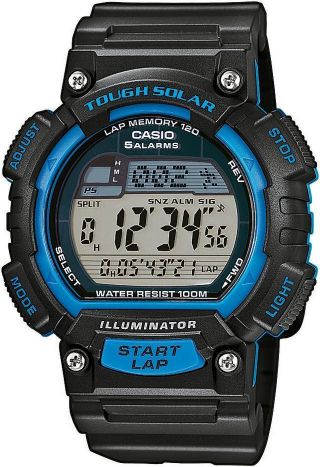 Casio Stl - S100h - 2a Tough Solar Power Digital Watch Stl - S100 Blue