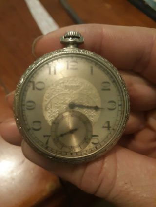Vintage 14k Gold Filled Elgin Pocket Watch