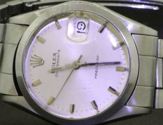 Rolex Oysterdate Precision 6466 SS high fashion 1971 mechanical men ' s watch 2
